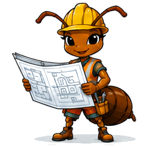 SkyBase ant mascot illustrating Property Maintenance